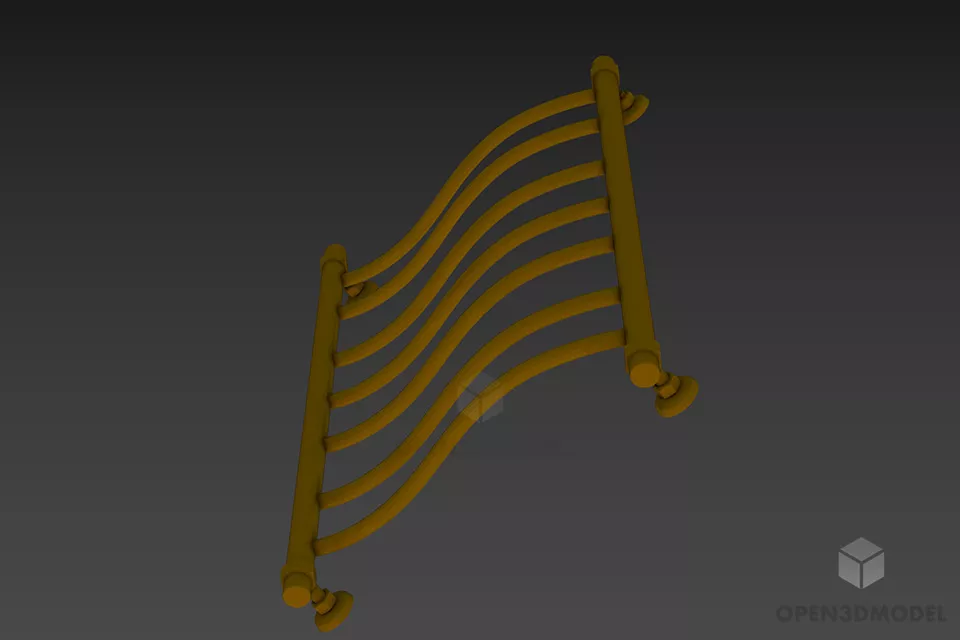 Towel Hanging Rail Free 3d Model - .3ds, .Gsm, .Max - Open3dModel