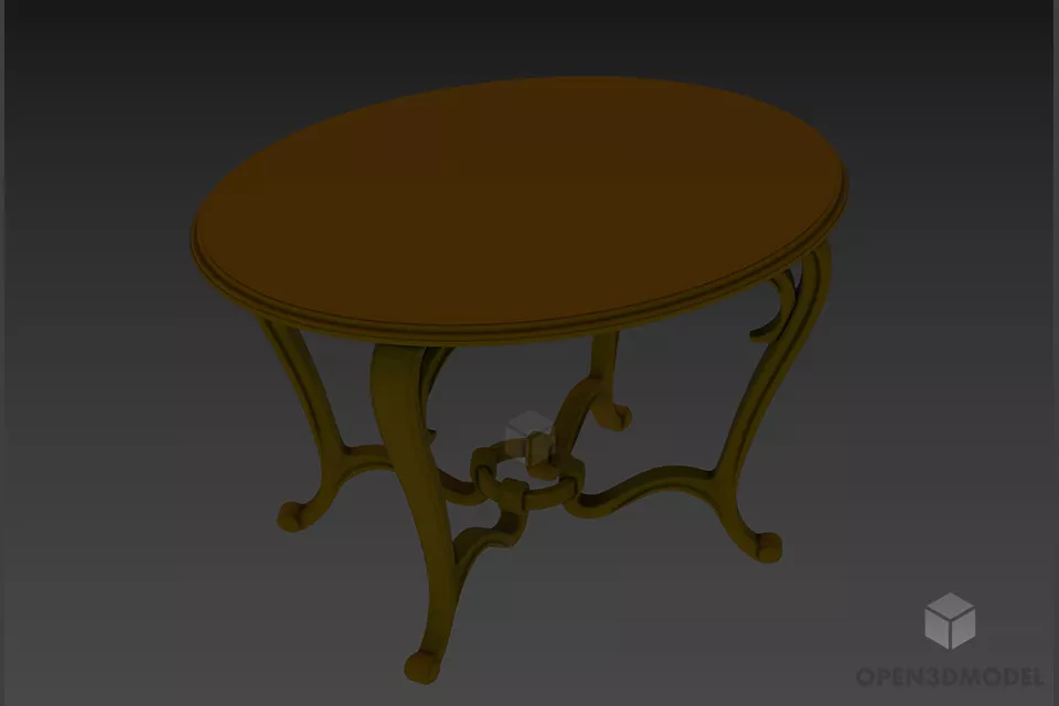 Work Table With Two Side Shelf And Drawers 3d model