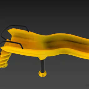 Curved Slide Playground Equipment 3d model