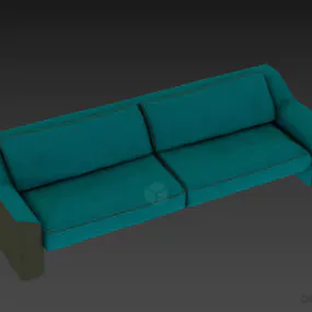 Boutique Green Beige Sofa 3d model