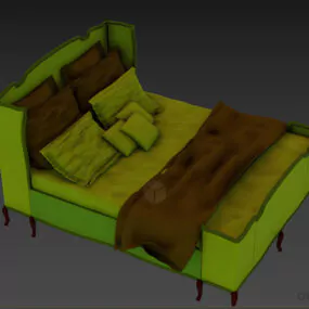 Hotel Bed Ralph Lauren, Antique Bed 3d model