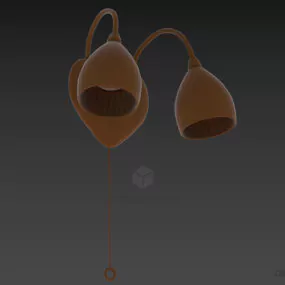 Sconce Lamp Mask Shade 3d model