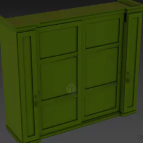 Antique Wardrobe Ferretty 3d model
