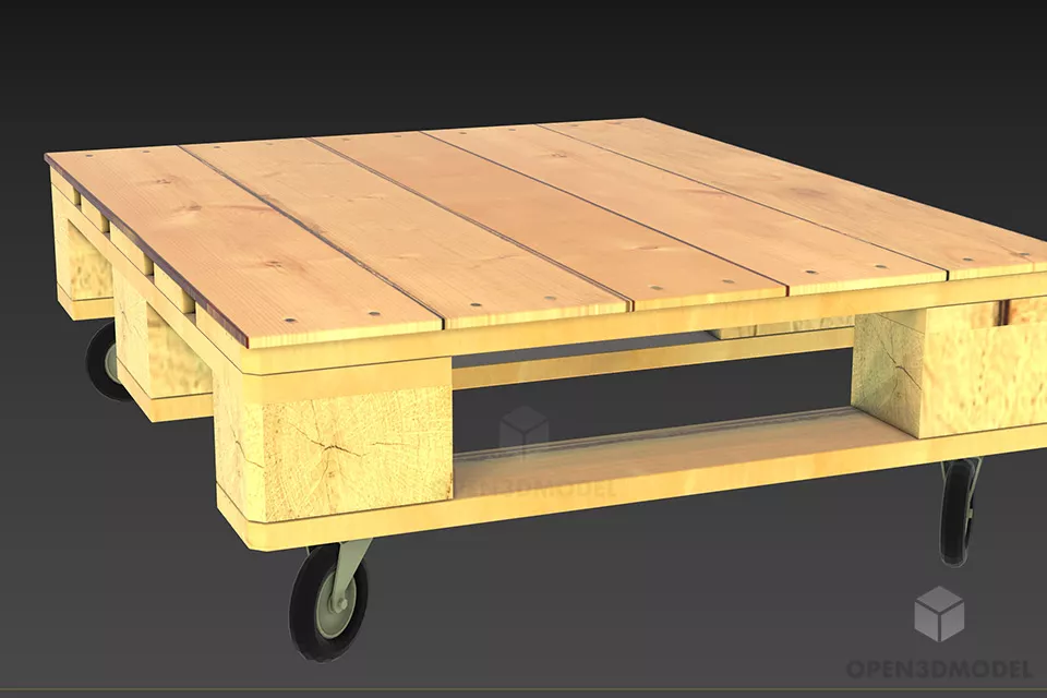 Dressing Table With Multiple Mirrors 3d model