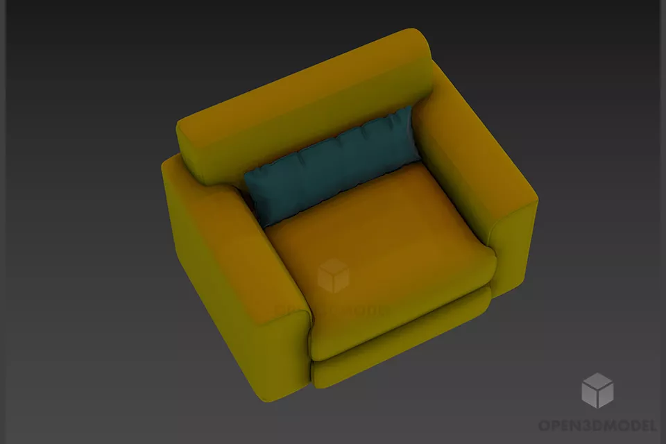 Cantilever Armchair Meritali 3d model