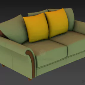 Upholstered Sofa Venice 3d model