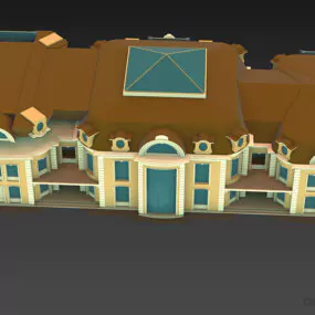 Western Private House Mansion 3d model