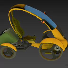 Quadricycle Car Transport 3d model
