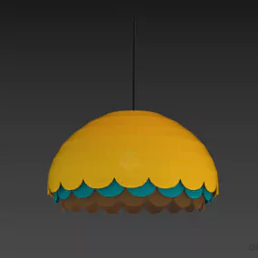Modern Pendant Lamp Edge Shade 3d model