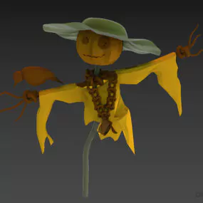 Scarecrow Mannequin Character 3d model