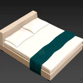 Western Furniture Double Bed Minotty 3d model