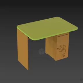 Study Table For Kids 3d model