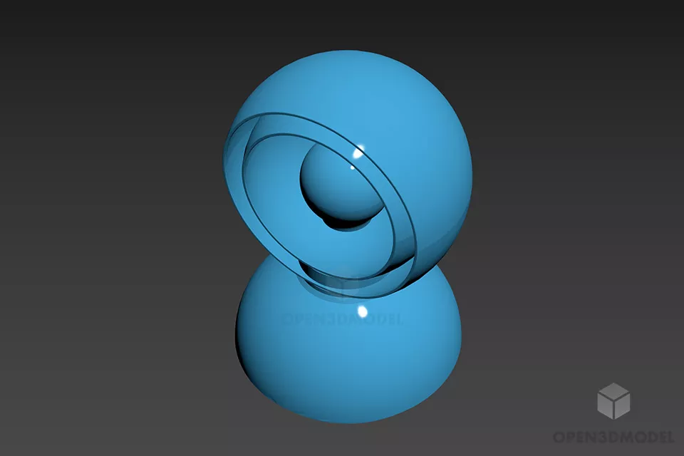 Office Table With Extend Table 3d model