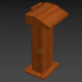 America President Podium 3d model