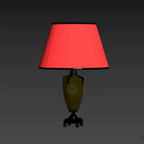 Hotel Lamp, Antique Desk Lamp 3d model