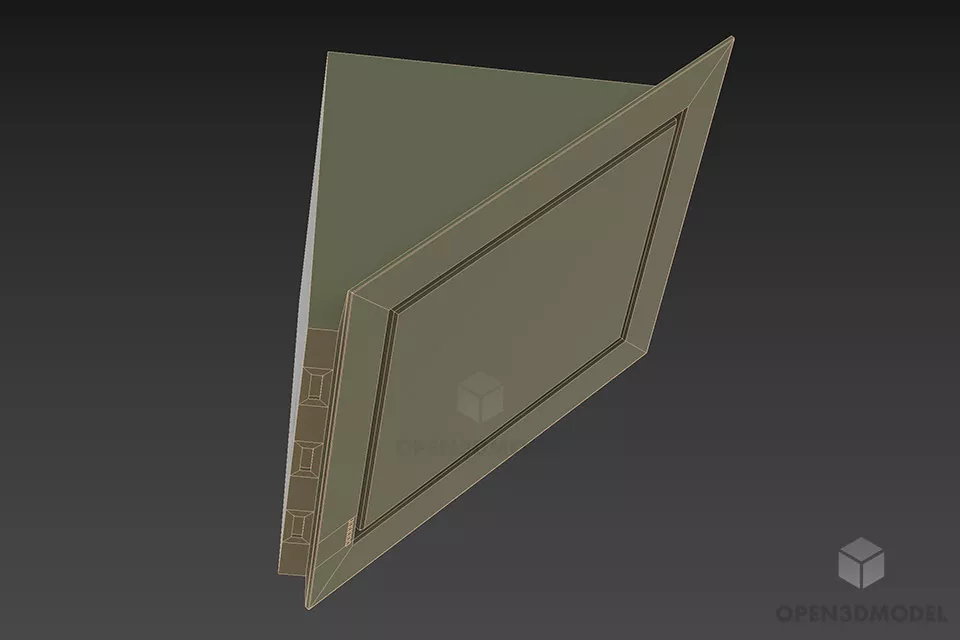 Modern Flat Vent For Kitchen 3d model 2