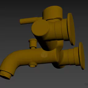 Premium Faucet Hot Cold Water 3d model