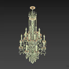 Boutique Brass Lamp Lighting 3d model