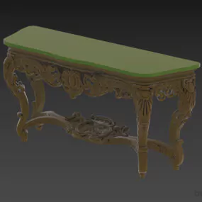 Boutique Side Console Table 3d model