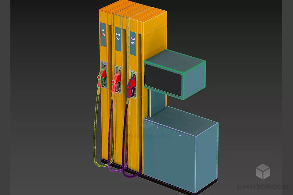 Fuel Filling Machine 3d model 2