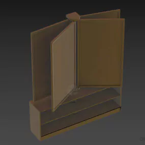 Cabinet Stand Market Salon Furniture 3d model