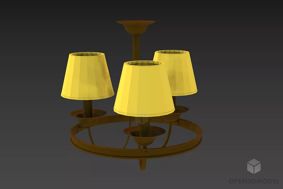 Reading Lamp With Round Stand 3d model