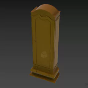 Boutique Showcase Shelf With Blackwood 3d model