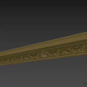 Cornice Carved Style 3d model