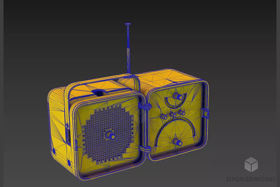 Modern Radio Receiver 3d model 2