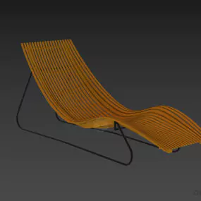 Outdoor Lounge Rattan Style 3d model