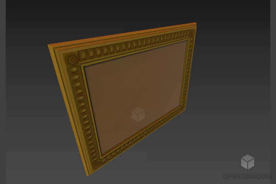 Mirror Frame With Hingle 3d model