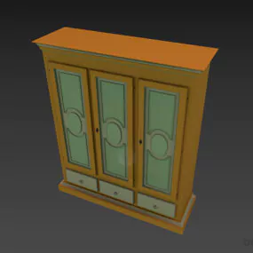 Wardrobe Rossignoli Artdeco Style 3d model