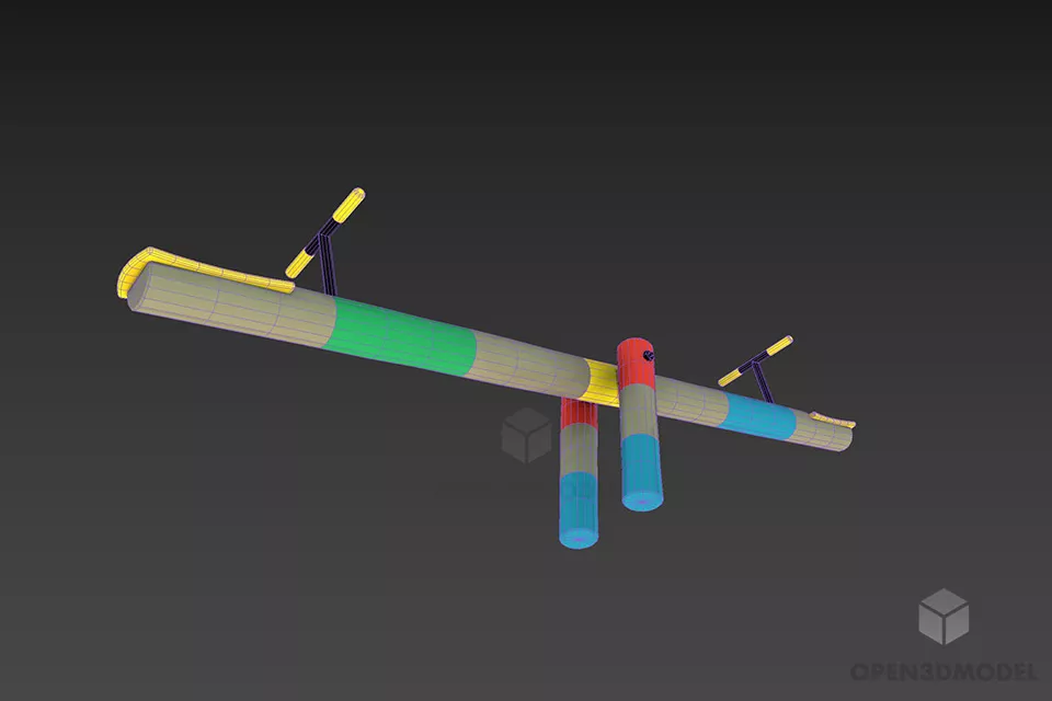 Kids Zone Swing Toy 3d model 2