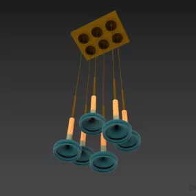 Ceiling Pendant Lamp Hanging Modern Shade 3d model