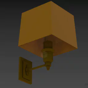Glass Square Sconce Lamp Eichholtz 3d model