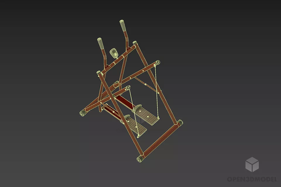 Gym Exercise For Hand And Leg 3d model 2