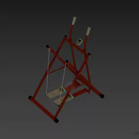 Gym Exercise For Hand And Leg 3d model