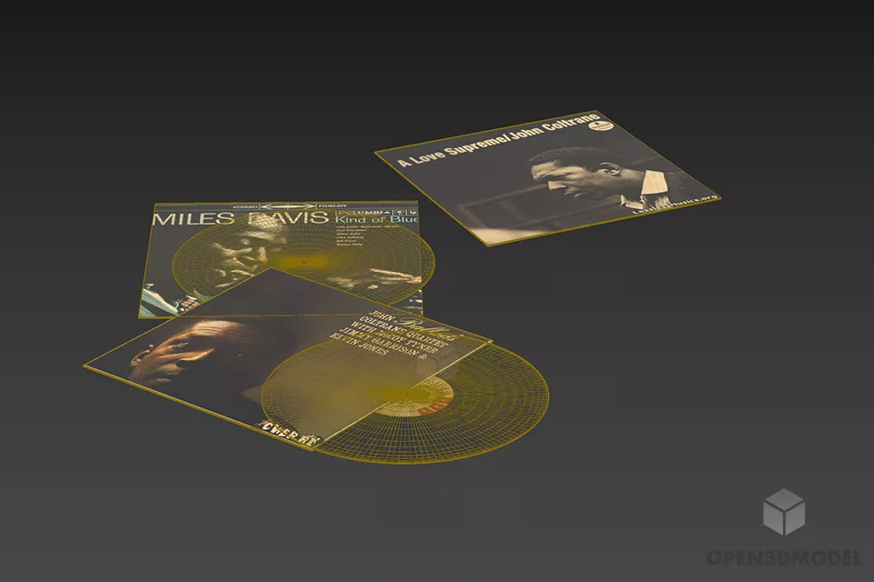 Disc Vinyl Music Accessories 3d model 2