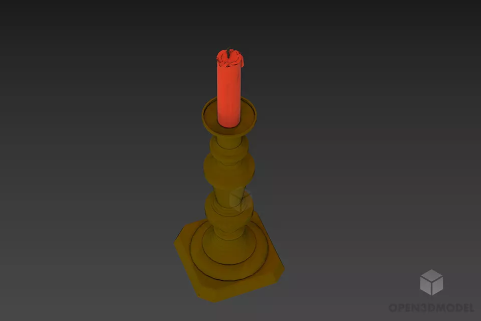 Industrial Pendant Lamp With Chain 3d model