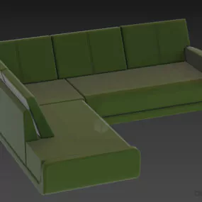 Sectional Sofa Europa Elegant Furniture 3d model
