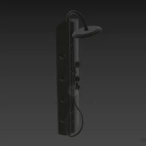 Multifunction Stainless Steel Shower 3d model