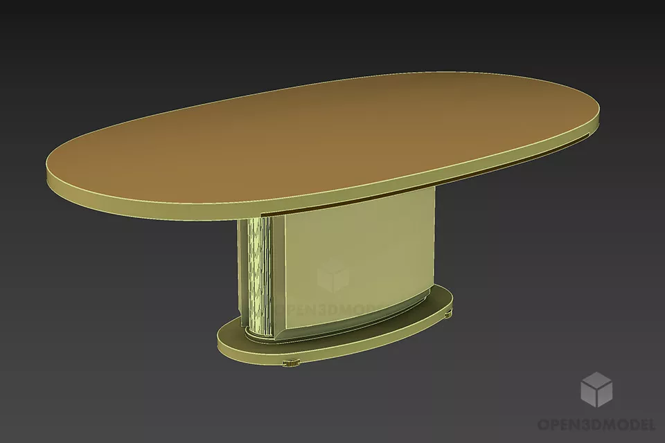 Lamp Curved Arm With Sphere Shade 3d model 2