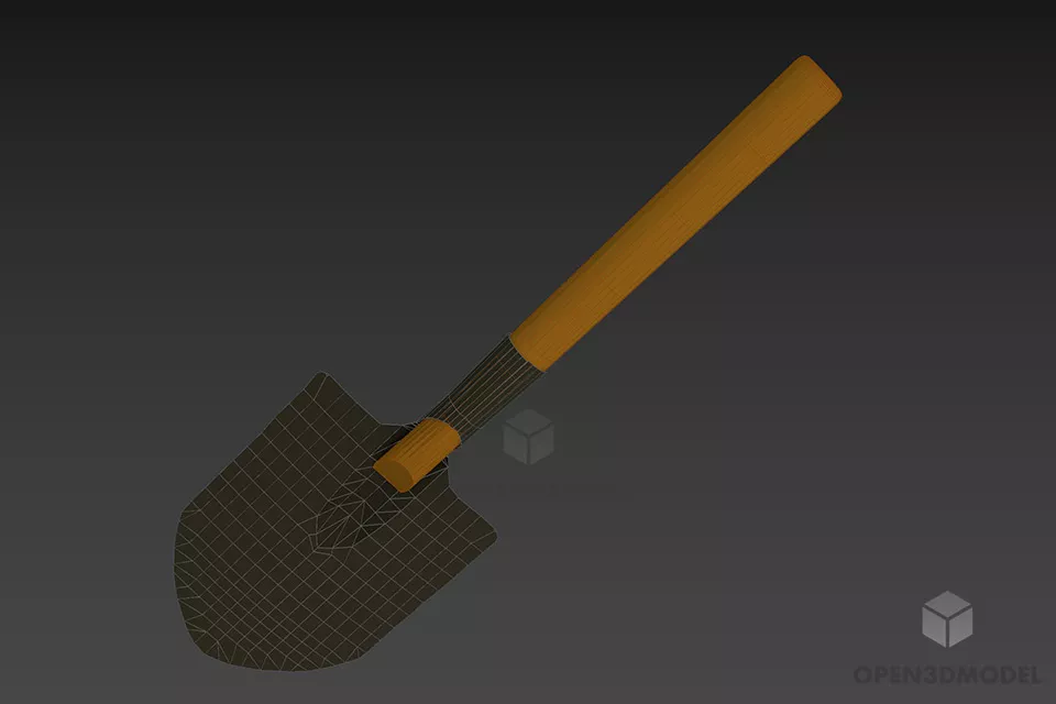 Garden Shovel Tool 3d model 2