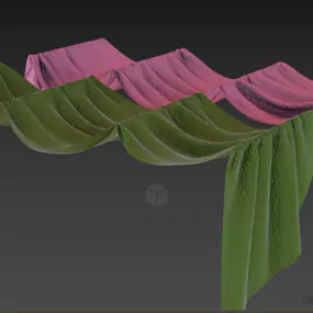 Outdoor Textile Canopy 3d model