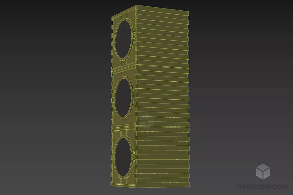 Speaker Woofer 3d model 2