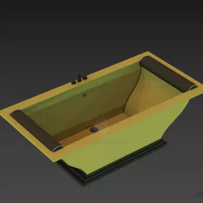 Antique Rectangle Bath Rondo 3d model