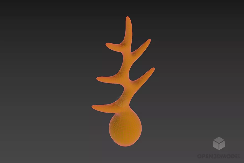 Decor Clothes Hanger Tree 3d model 2