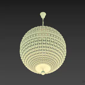 Sphere Pendant Lamp Swarovski 3d model