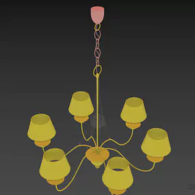 Antique Ceiling Lamp Baga 3d model