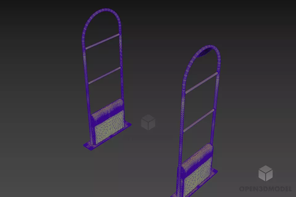 Detector Metal Gate 3d model 2